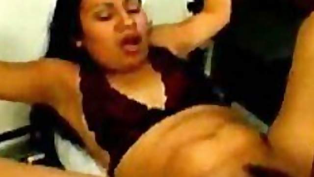 His large black cock fucks her wet Indian pussy