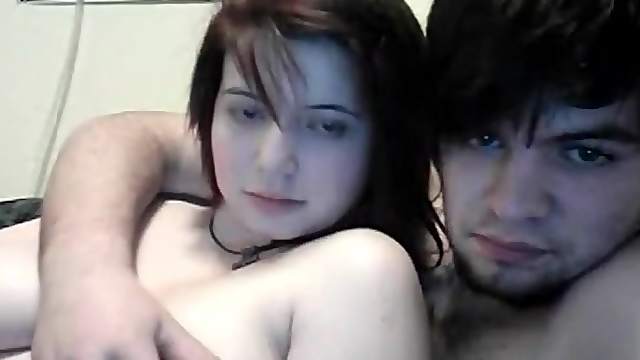 Curvy webcam chick fondled by her boyfriend