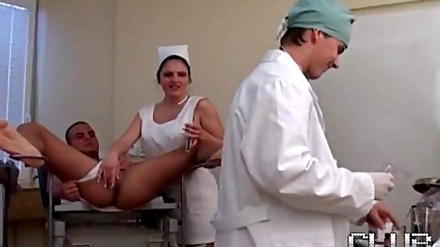 Doctor ass fucks his patient doggystyle