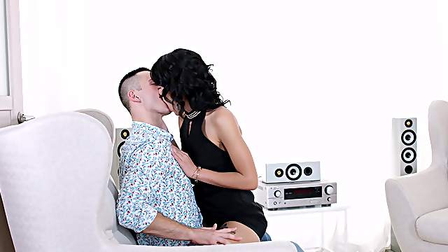 Couple spend their anniversary at home fucking passionately