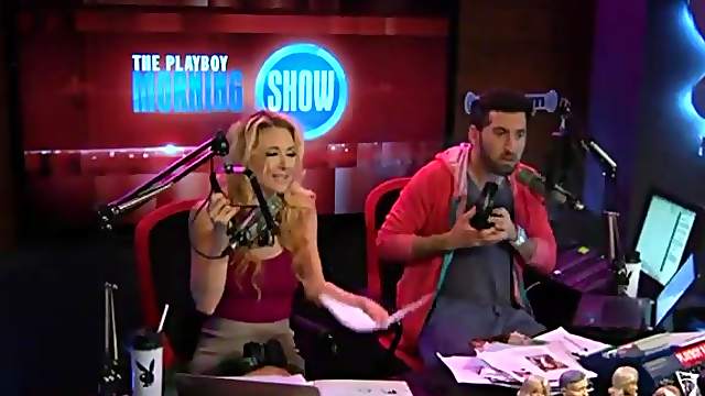 Babes on radio show get increasingly naked